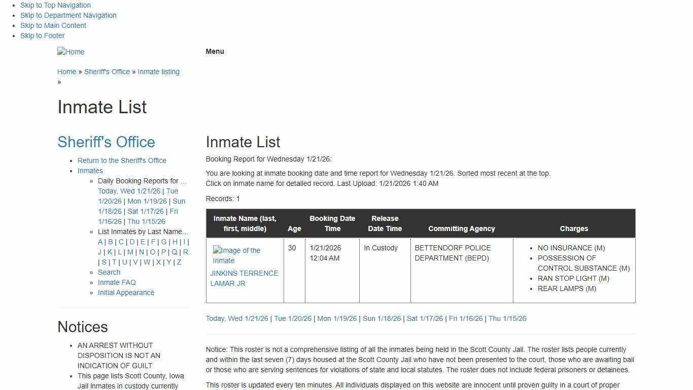 Inmate List